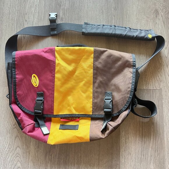 Timbuk2 Messenger Bag Large Red Yellow Brown - Picture 1 of 7